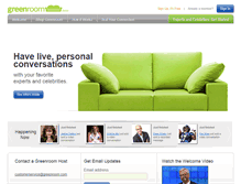 Tablet Screenshot of greenroom.com